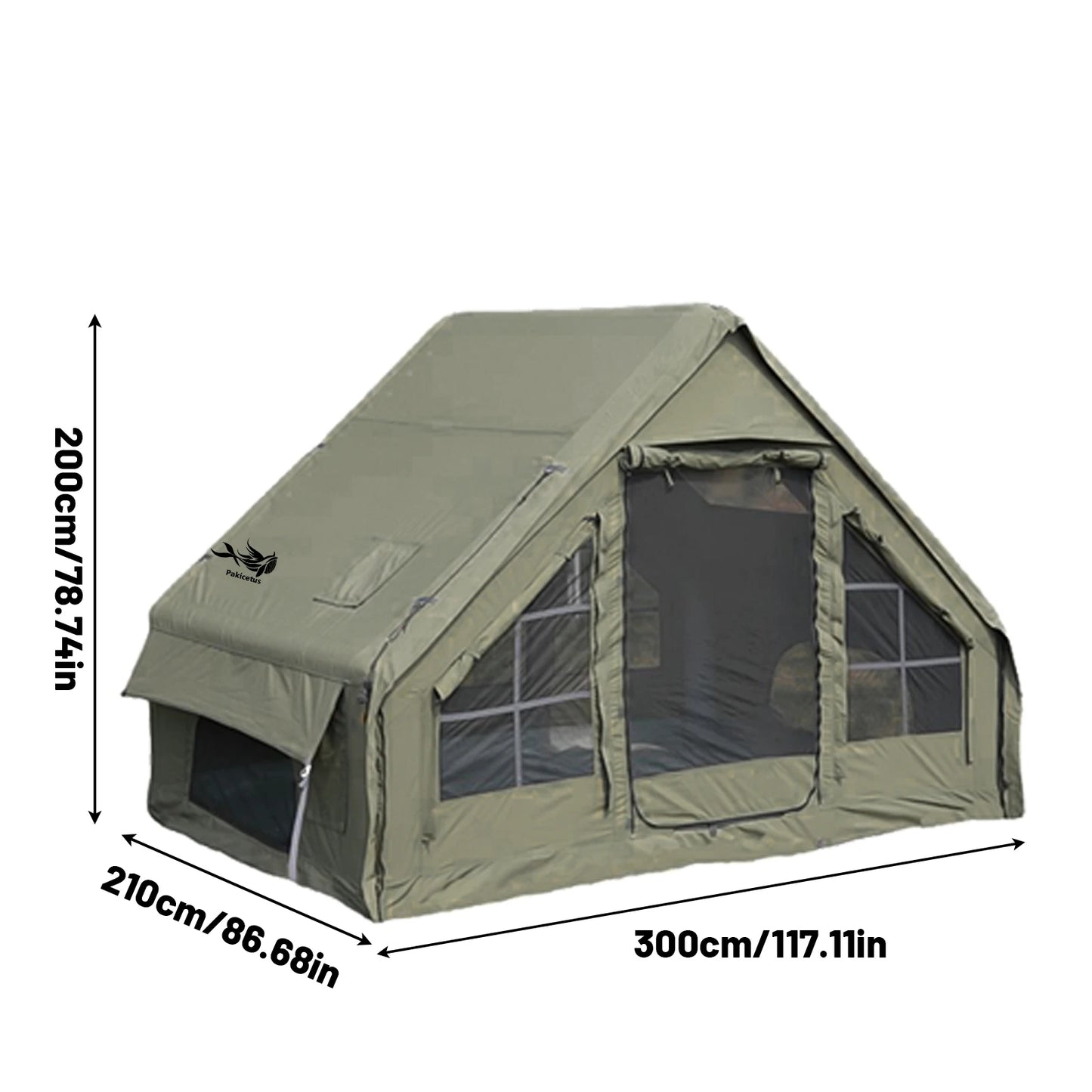 Inflatable Camping Tent with Skylight