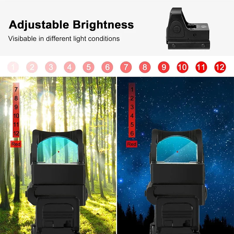 Mini Red Dot Sight Collimator Sight Scope
