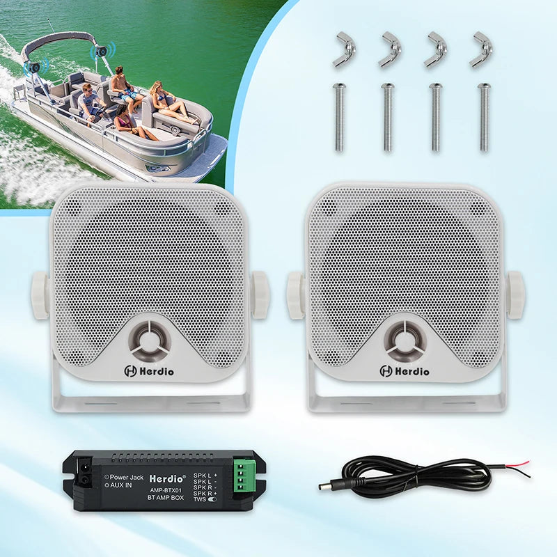 Waterproof Speaker Bluetooth Marine 100W