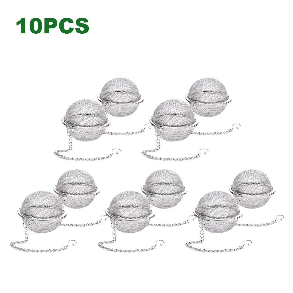 10-2pcs Stainless Loose Tea Ball Diffuser