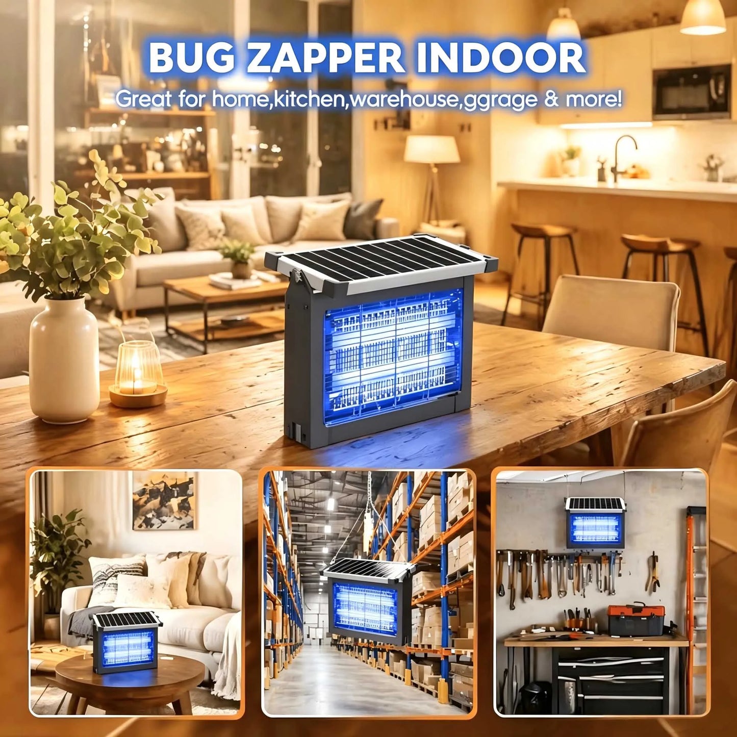 Solar Bug Zapper Outdoor,