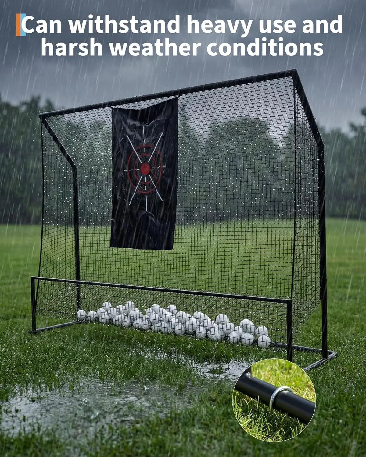 10x7.5FT Golf Practice Net for Indoor and Outdoor Use