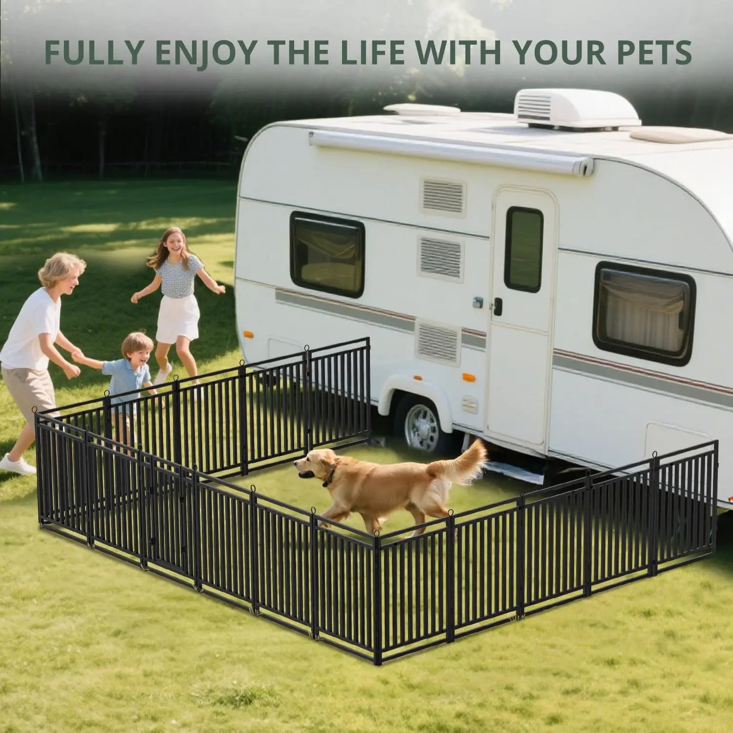 Dog Fence Outdoor Indoor, 40" Inch Height