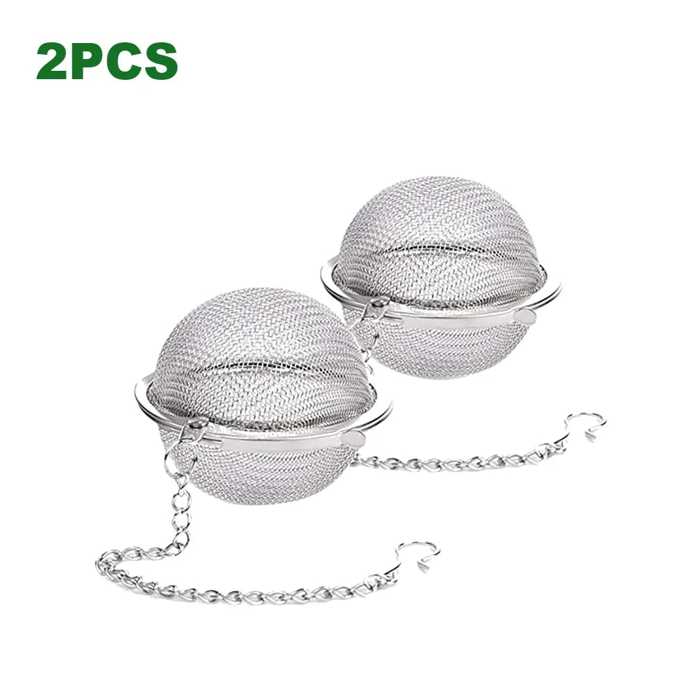 10-2pcs Stainless Loose Tea Ball Diffuser