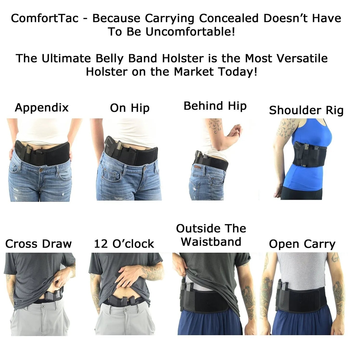 Tactical Portable Belly Holster Concealed Carry