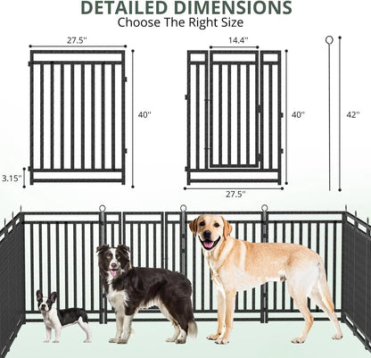 Dog Fence Outdoor Indoor, 40" Inch Height