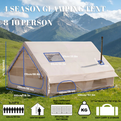 Inflatable Camping Tent with Skylight