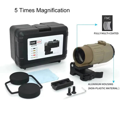 Sight Fixed 3X 5X Magnifier Scope