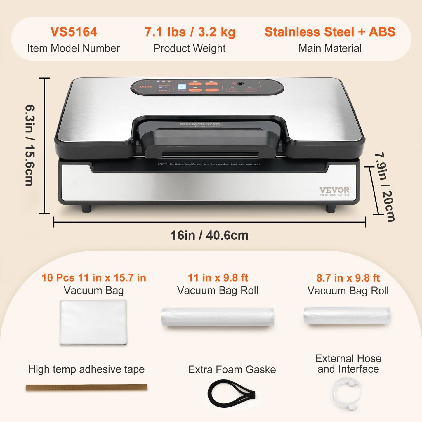 Vacuum Sealer Machine Food Packager