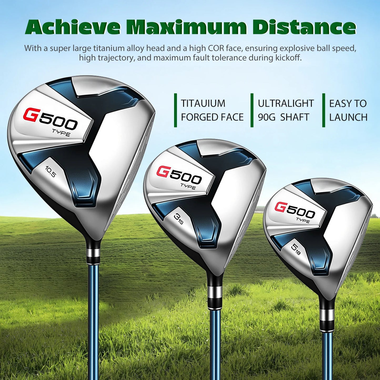 1 Set Men's Golf Club Set