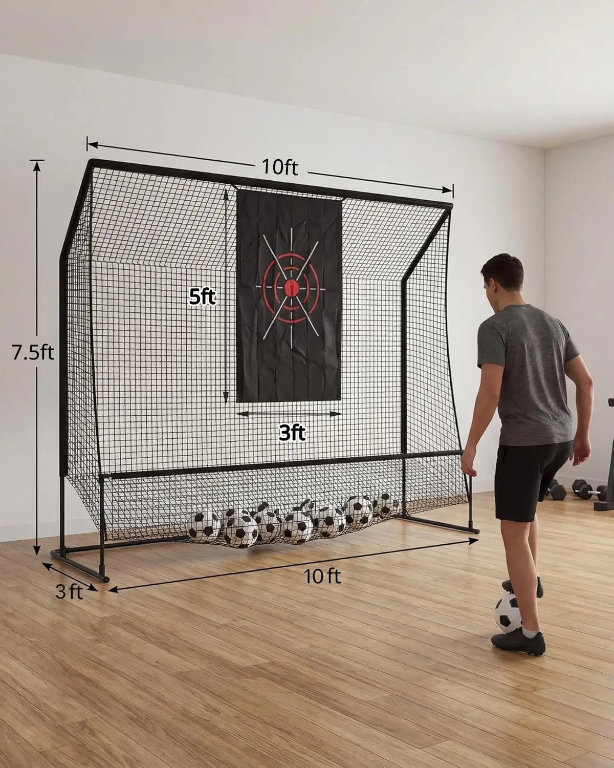 10x7.5FT Golf Practice Net for Indoor and Outdoor Use