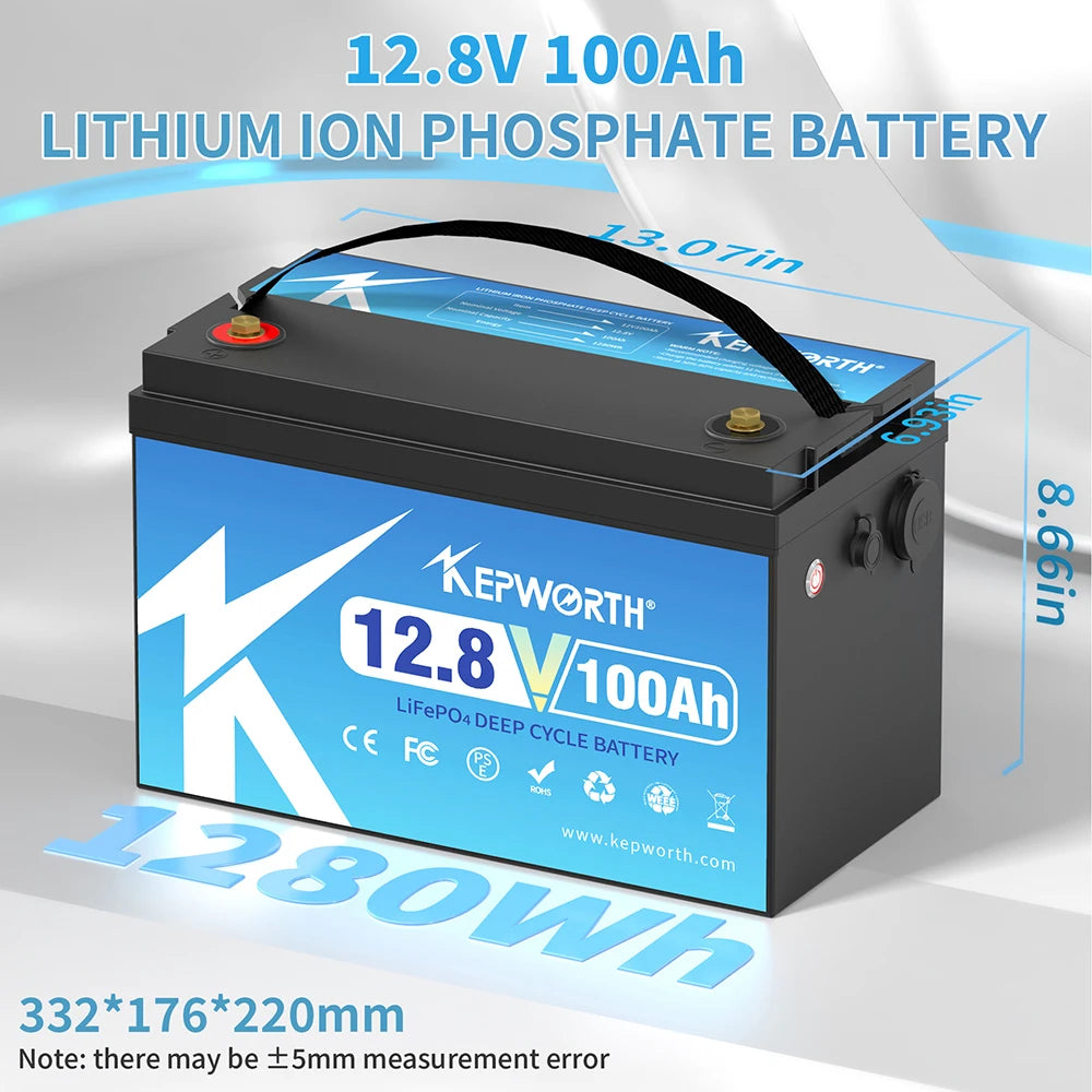 12V 100Ah Lithium Iron Phosphate Battery