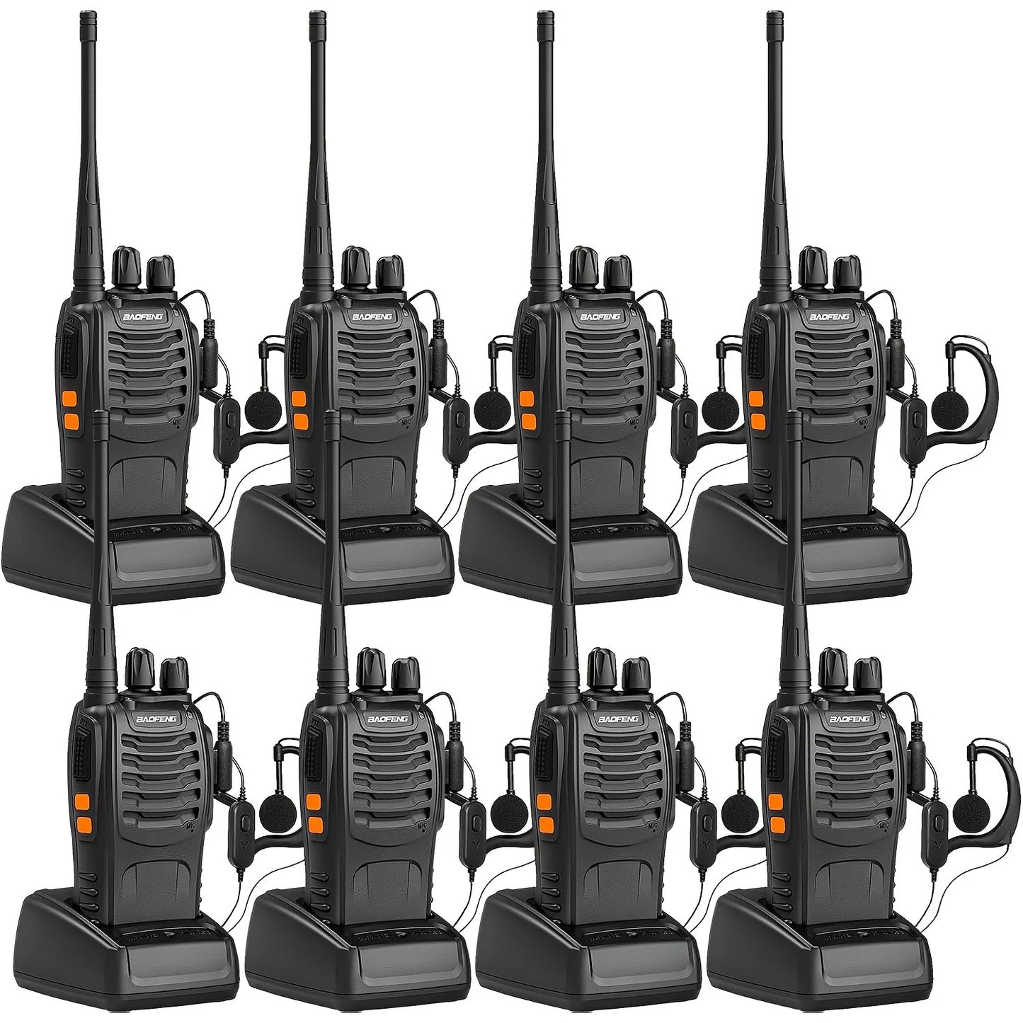 6/8Pcs Walkie Talkie 470MHz Long Range Transceiver