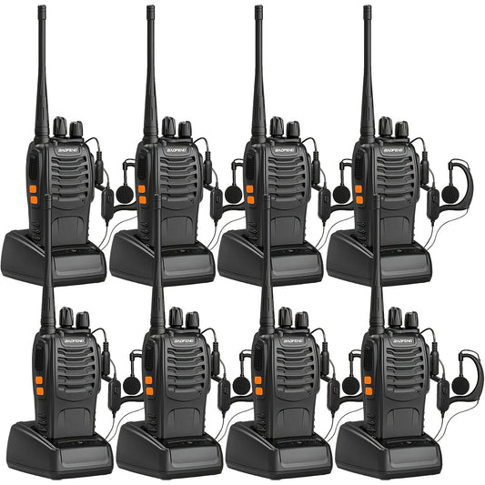 6/8Pcs Walkie Talkie 470MHz Long Range Transceiver