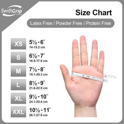 Heavy Duty White Nitrile Gloves,