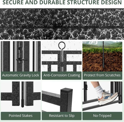 Dog Fence Outdoor Indoor, 40" Inch Height