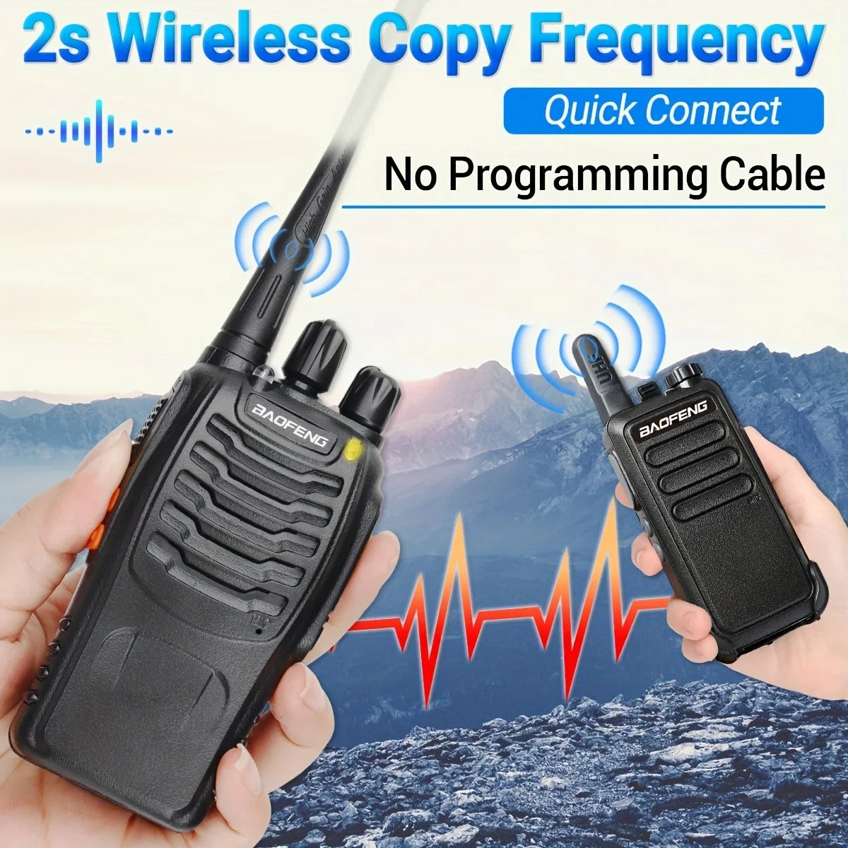 6/8Pcs Walkie Talkie 470MHz Long Range Transceiver