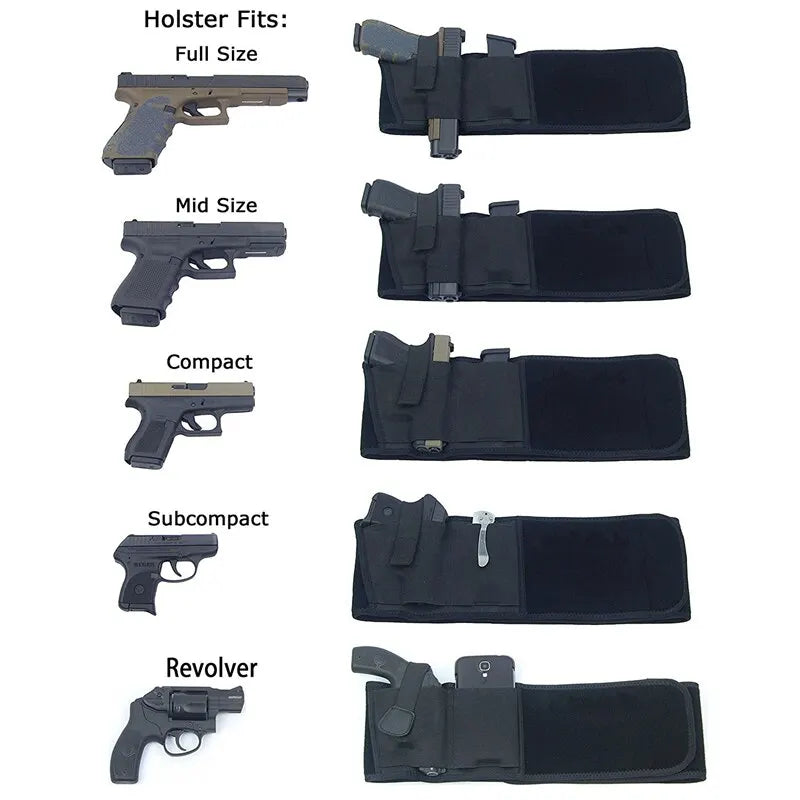 Tactical Portable Belly Holster Concealed Carry