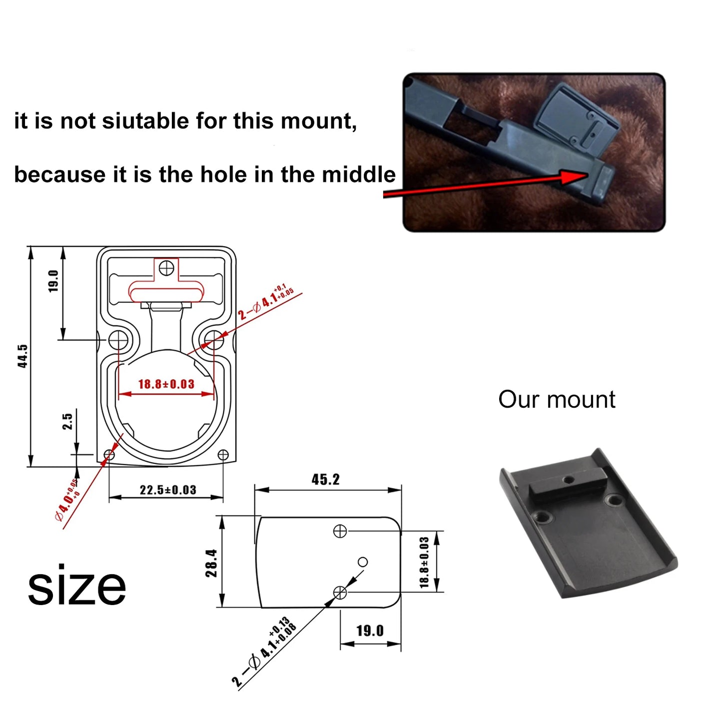 Mini Red Dot Sight Collimator Sight Scope