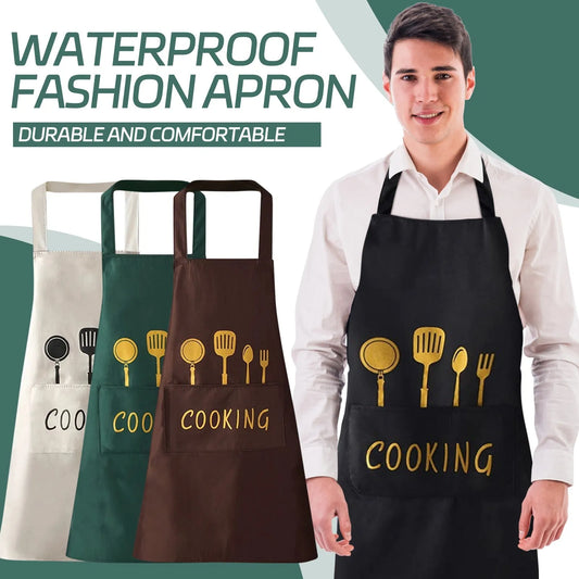 Printed Apron Unisex Kitchen Cooking