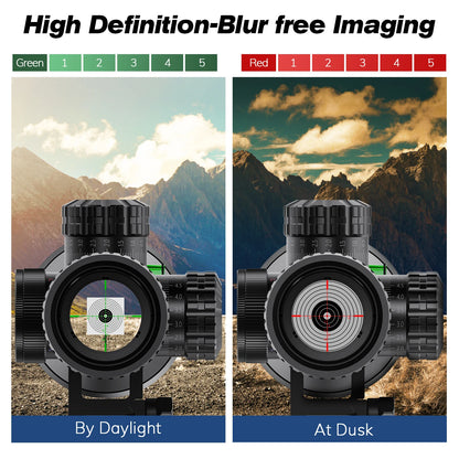 4-16x44 Hunting Scopes Red Green Illuminated Sight