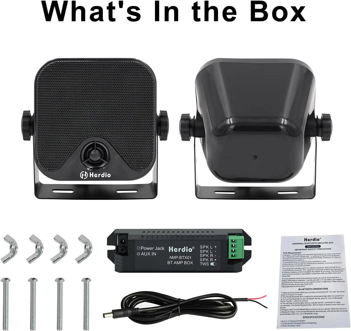Waterproof Speaker Bluetooth Marine 100W