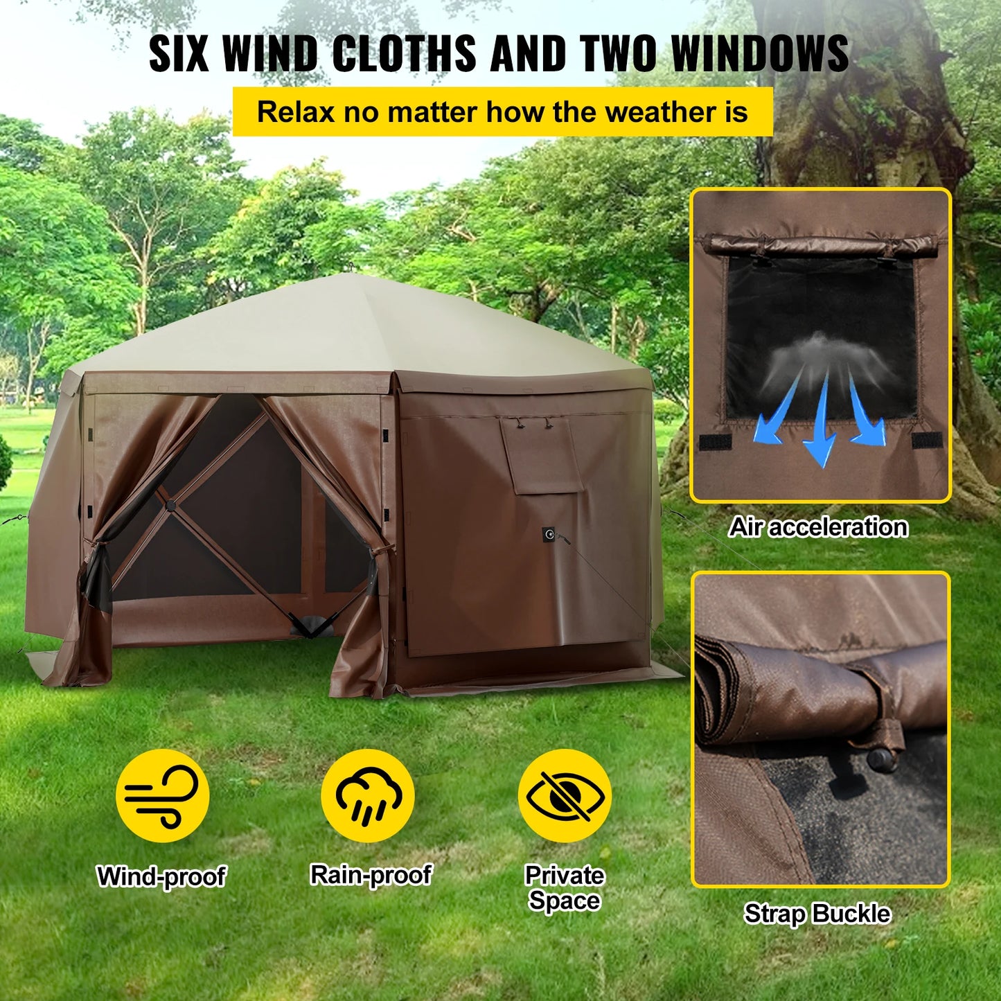 Pop-up Camping Gazebo Camping Canopy Shelter