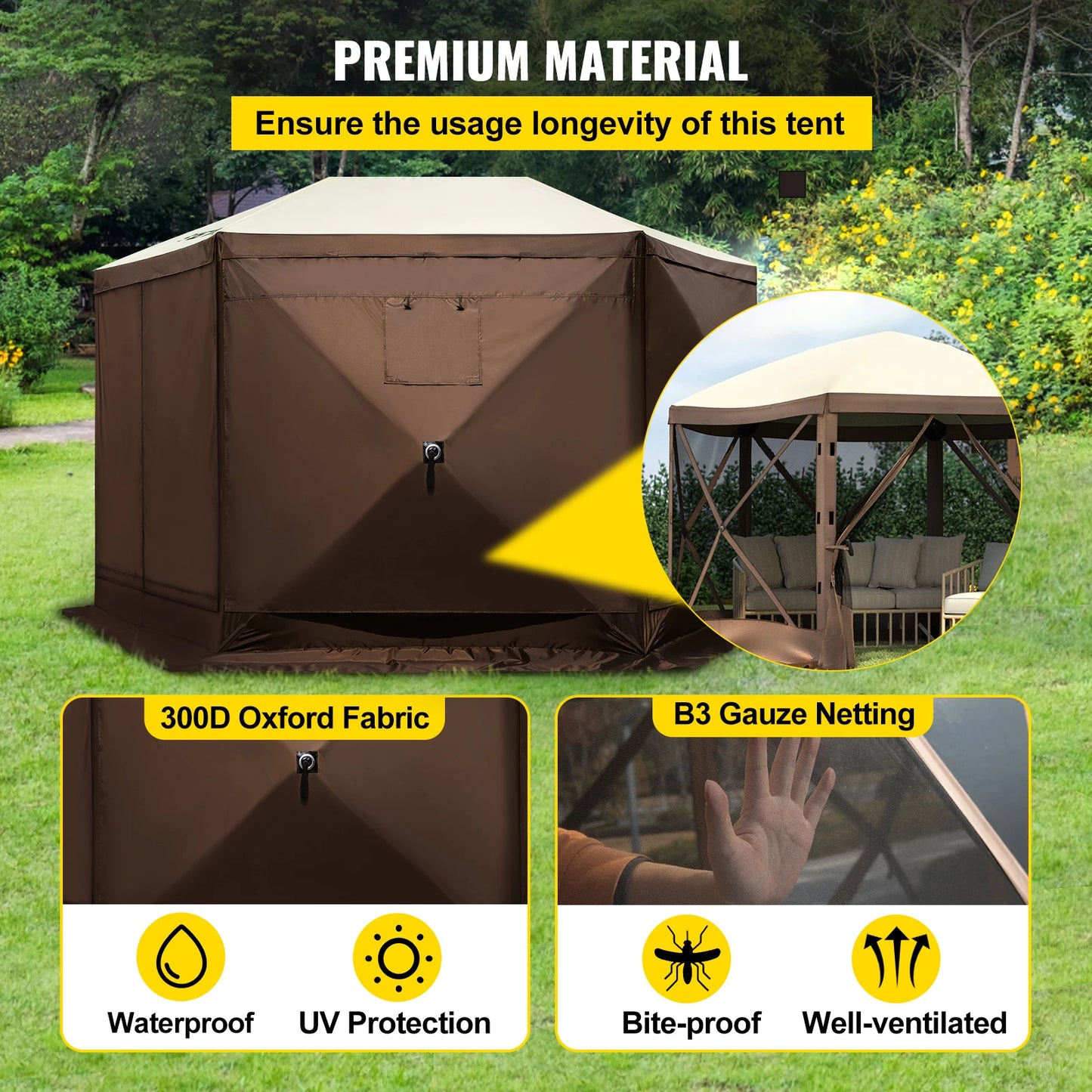 Pop-up Camping Gazebo Camping Canopy Shelter