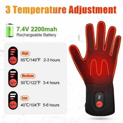 Rechargeable Heated Gloves Liner Electric