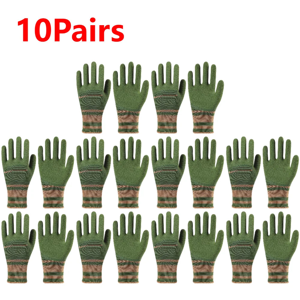1-10 Pairs Gardening Gloves Thorn Proof