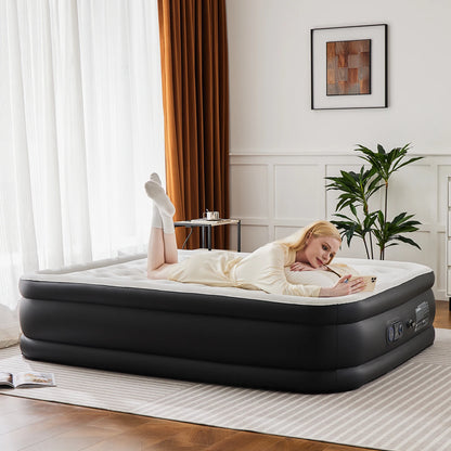 Queen Twin Size Air Mattress Blow Up Double Height