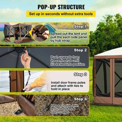 Pop-up Camping Gazebo Camping Canopy Shelter