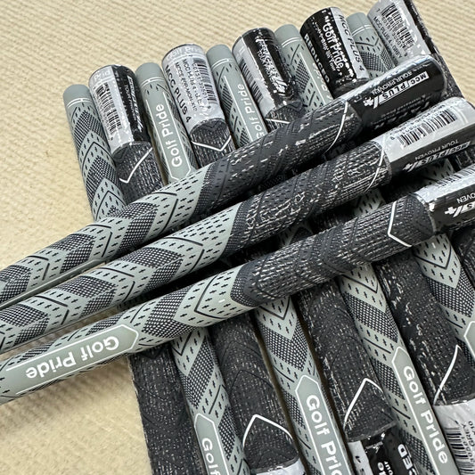 13 pieces of grey Golf Pride MCC PLUS4