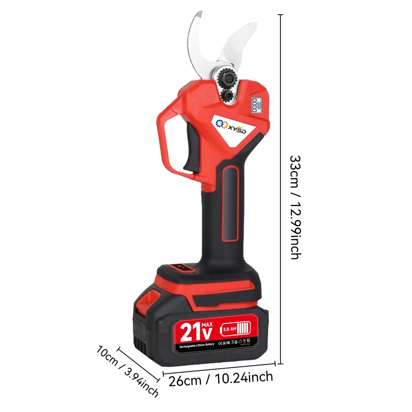 21V Electric Pruning Shears Cordless, Brushless