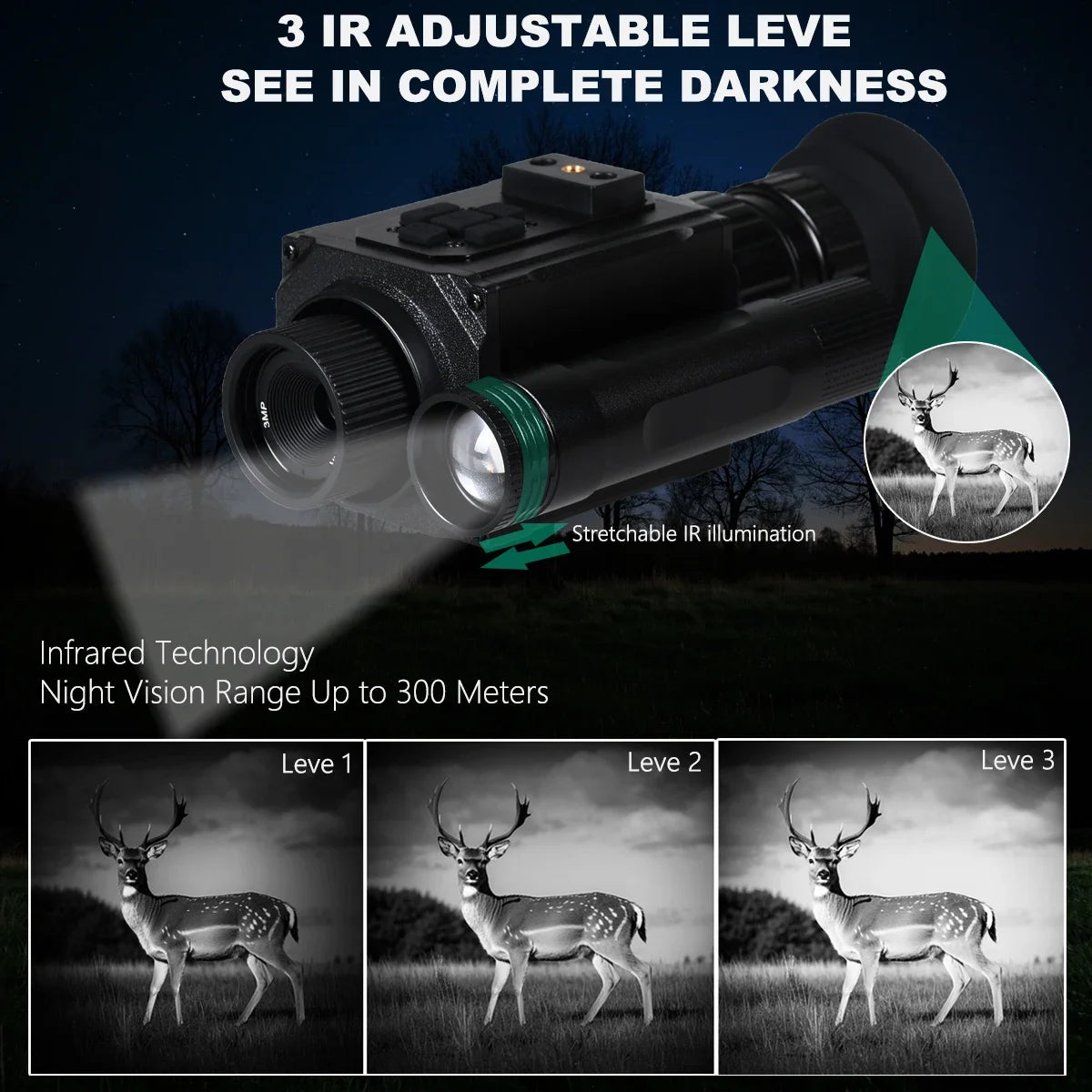 Helmet Night Vision Monocular