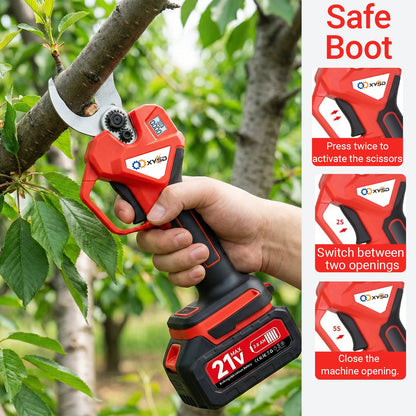 21V Electric Pruning Shears Cordless, Brushless