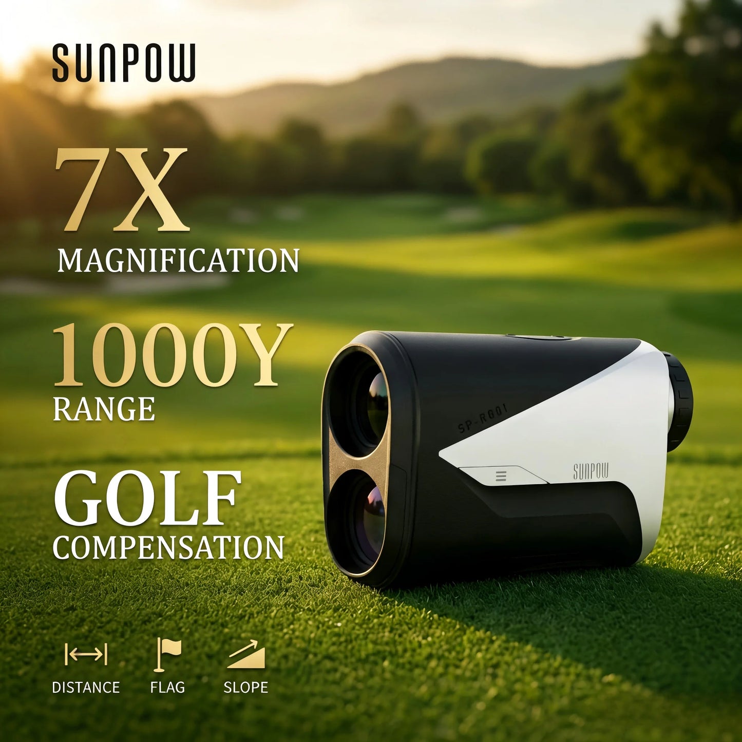 Golf Rangefinder with Slope -1000 Yards