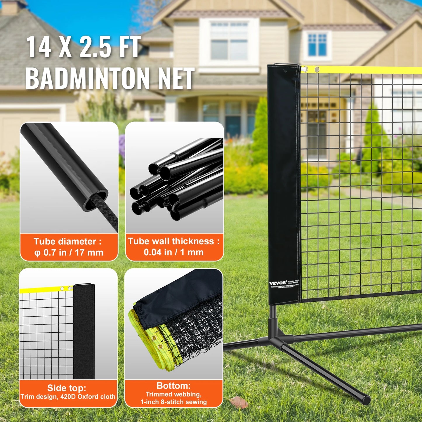 10/14/17FT Badminton Net Volleyball Net