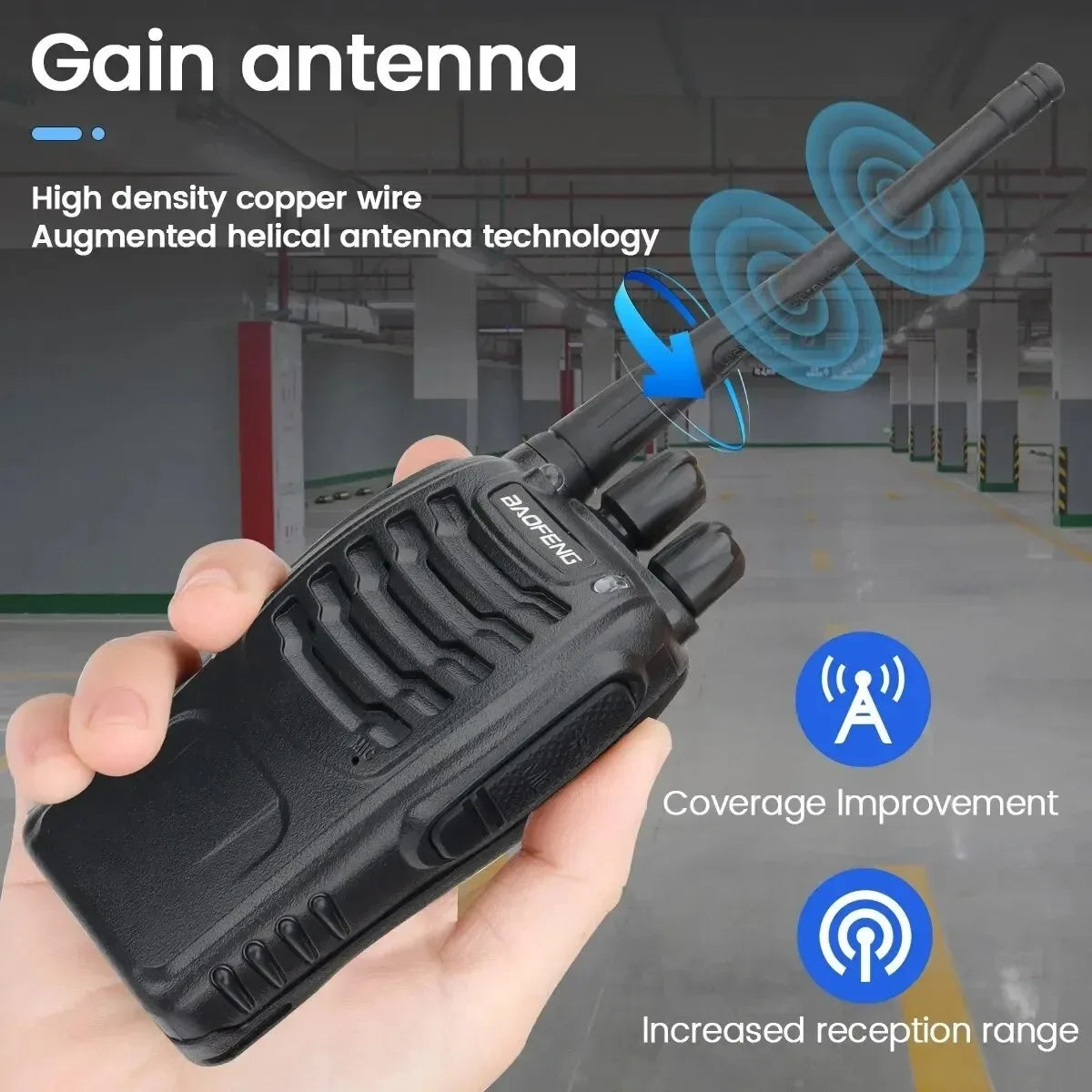 6/8Pcs Walkie Talkie 470MHz Long Range Transceiver