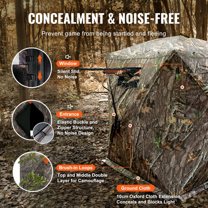 Hunting Blind, 270° See Through Ground Blind