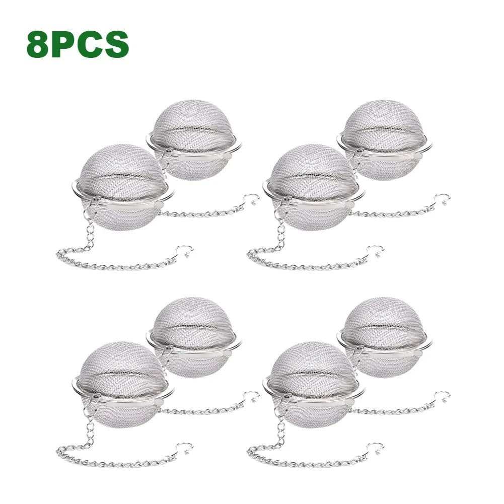 10-2pcs Stainless Loose Tea Ball Diffuser