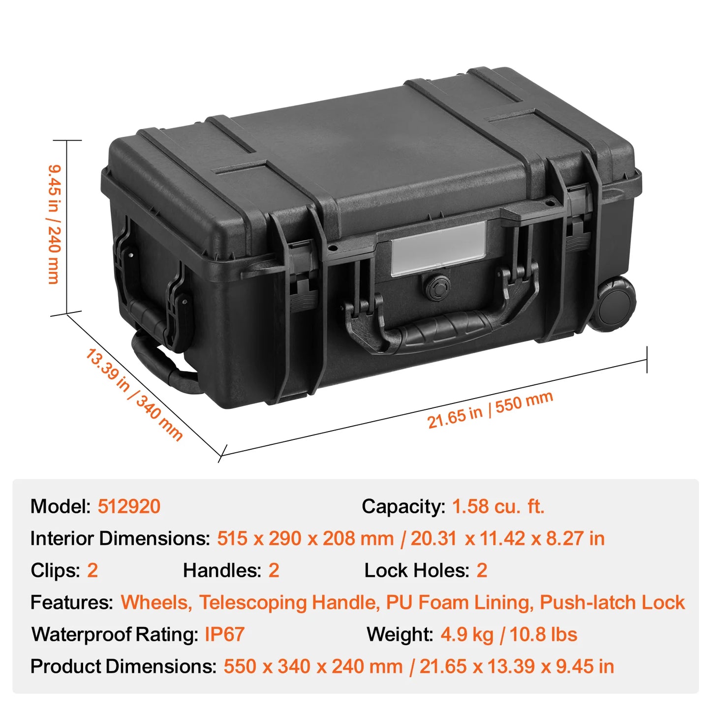 IP67 Weatherproof Protective Case