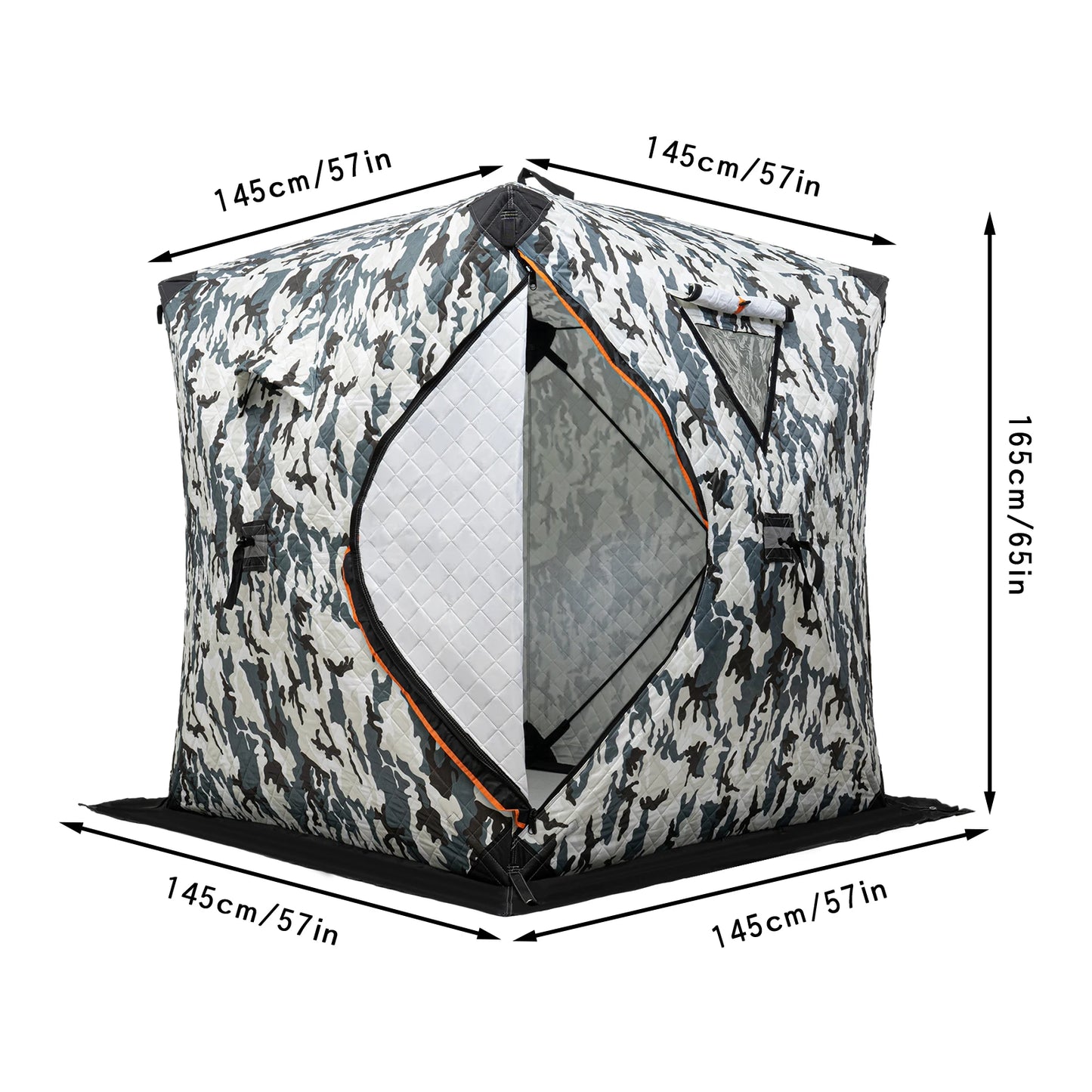 Ice Fishing Tent Outdoor Square Thermal Shelter
