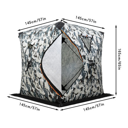 Ice Fishing Tent Outdoor Square Thermal Shelter