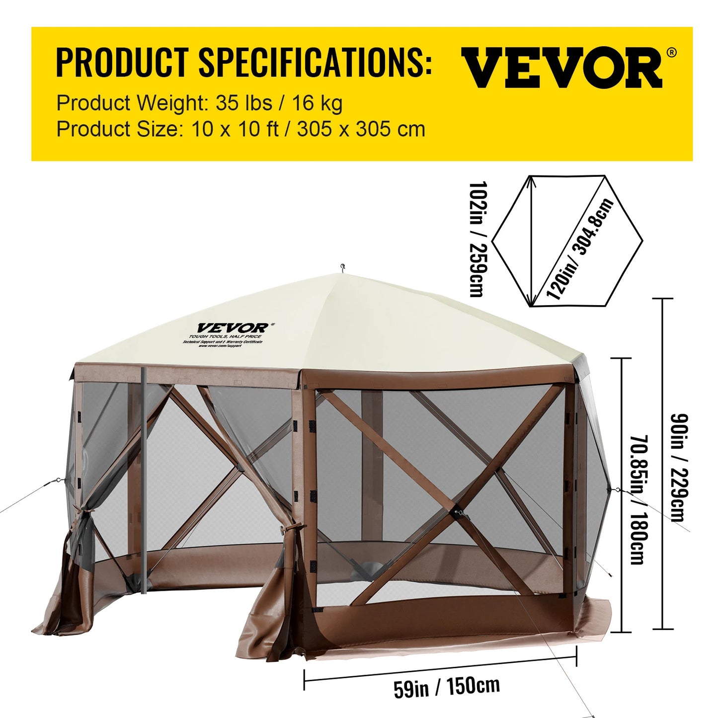 Pop-up Camping Gazebo Camping Canopy Shelter