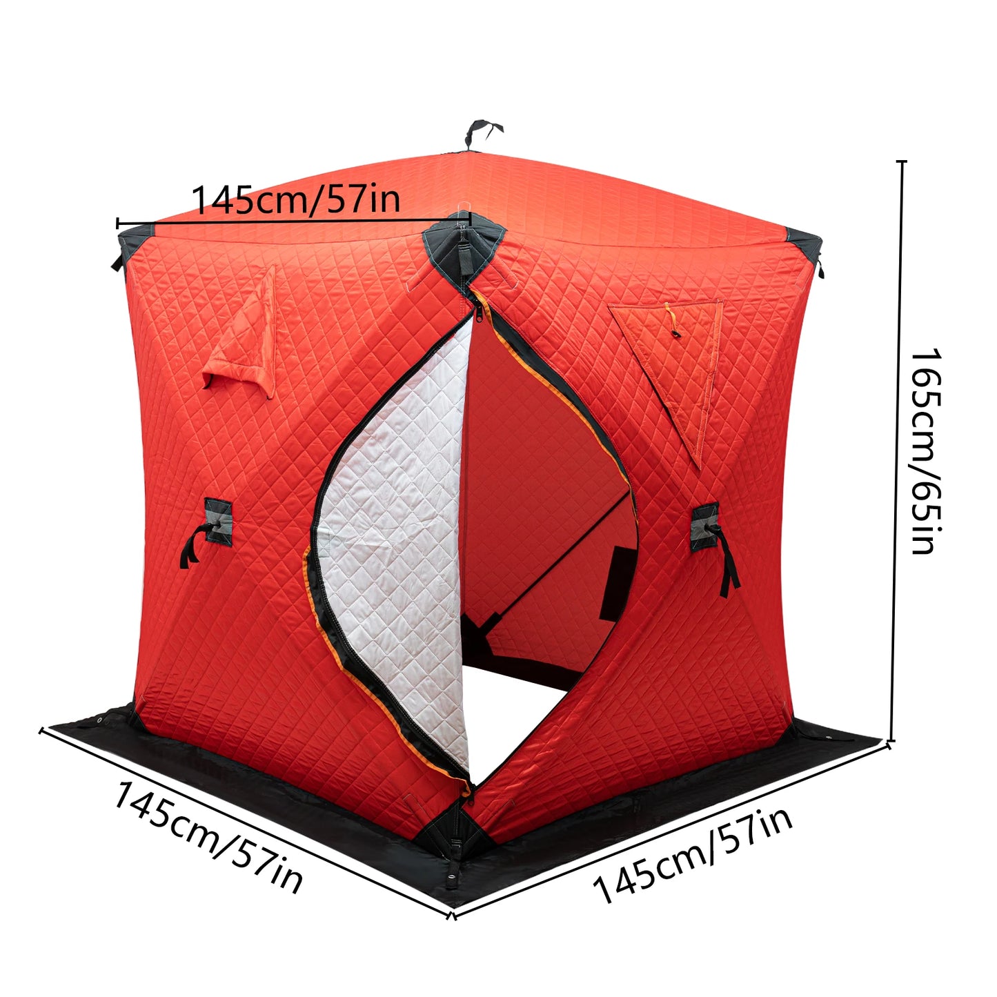 Ice Fishing Tent Outdoor Square Thermal Shelter