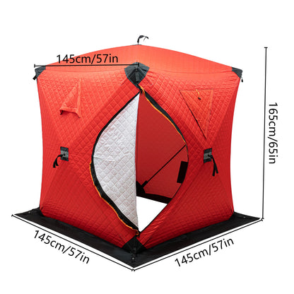 Ice Fishing Tent Outdoor Square Thermal Shelter