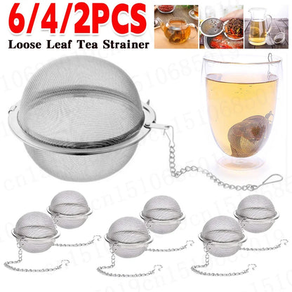 10-2pcs Stainless Loose Tea Ball Diffuser